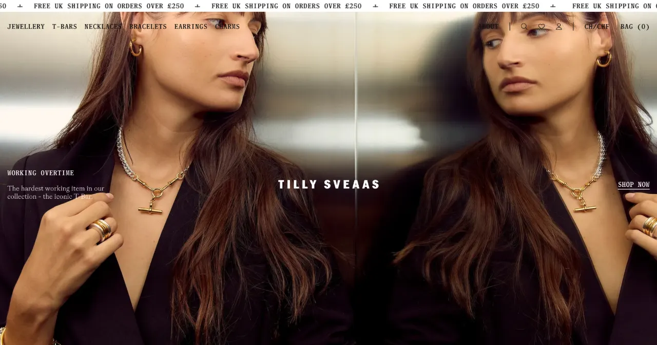 Capture d’écran du site Tilly Sveaas